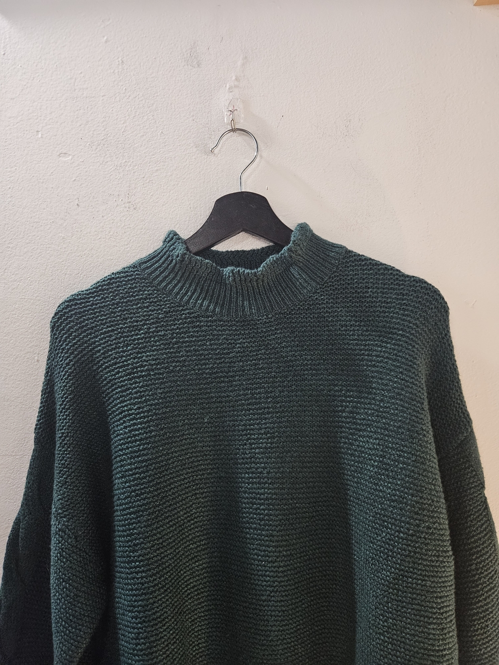 NWT J. Crew Factory Mockneck Cable Sleeve Sweater - Picture 2 of 7